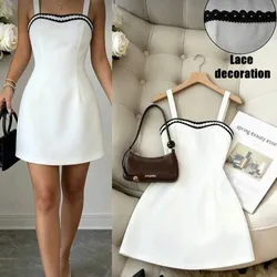 Vestido blanco cintura ceñida