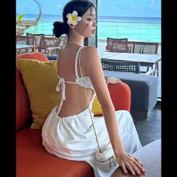 Vestido blanco espalda descubierta