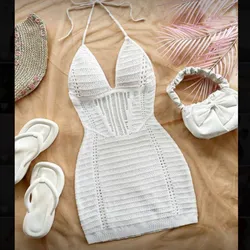 Vestido blanco tejido