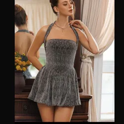 Vestido de brillo estilo bombillo