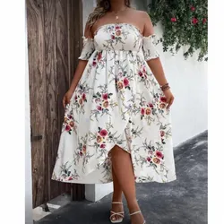 Vestido de flores talla grande