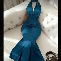 Vestido neblina azul
