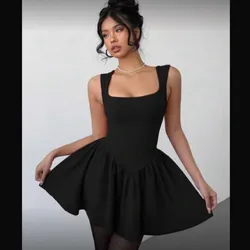 Vestido negro princesa