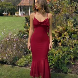 Vestido rojo cola de pez