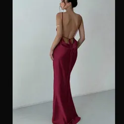 Vestido rojo espalda descubierta