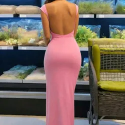 Vestido Rosa espalda afuera