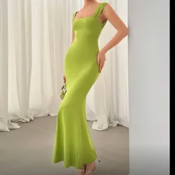 Vestido verde corte sirena