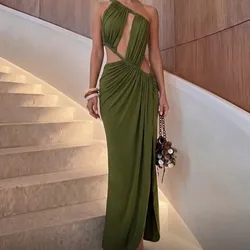 Vestido verde oliva
