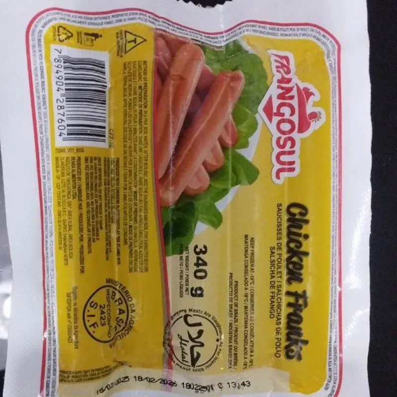 Paquete de salchichas de pollo 10 U