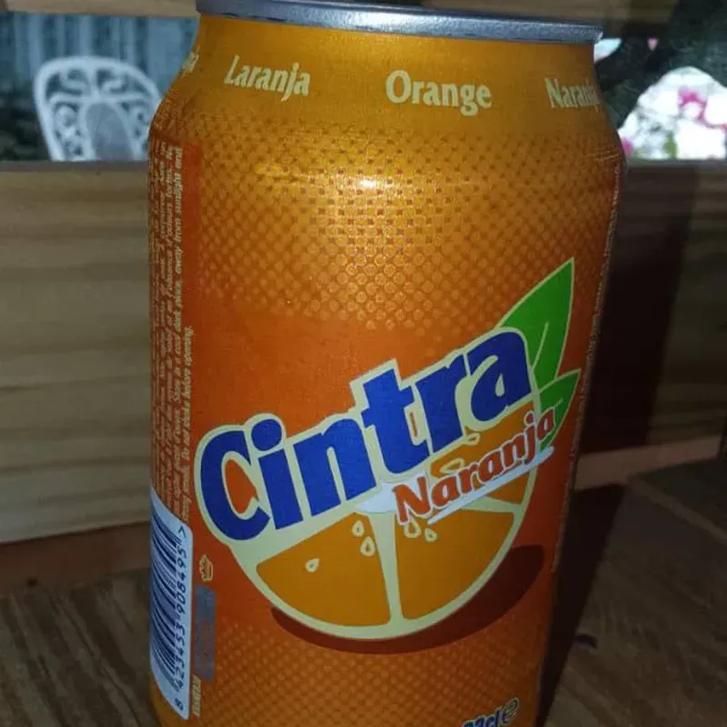 Refresco de lata naranja 330 ml