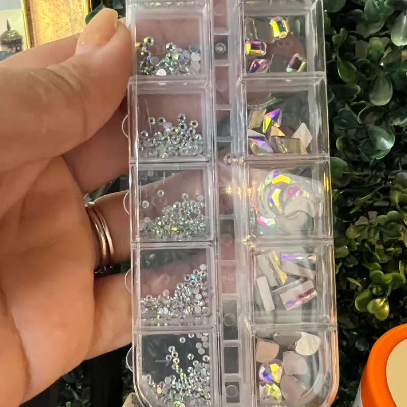 Caja de piedras tornasoles 