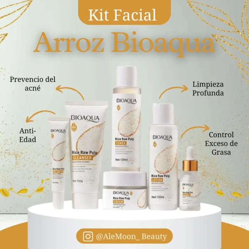 KIT DE EXTRACTO DE ARROZ CON ÁCIDO HIALURONICO