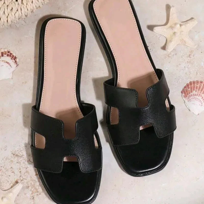 Sandalias Negras Planas