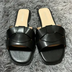 Sandalias Planas Negras