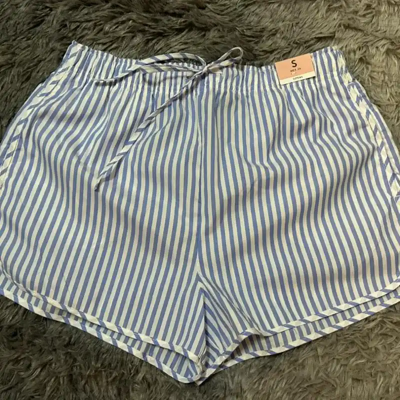Short de Rayas Azul
