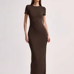 Vestido largo marrón 