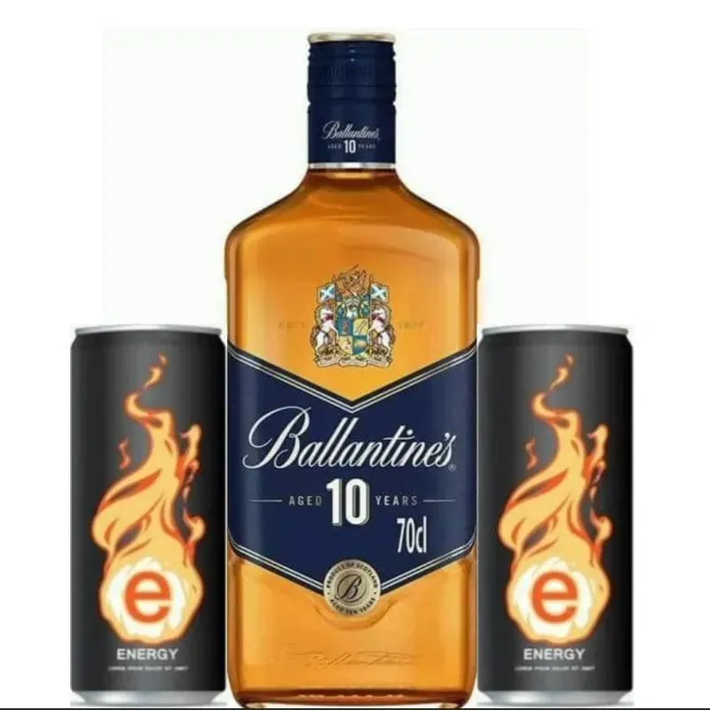BALLANTINES 10 AÑOS + 2 ENERGIZANTES