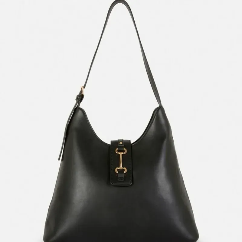 Bolso bombonera con hebilla