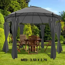 Carpa con gazebo, redonda