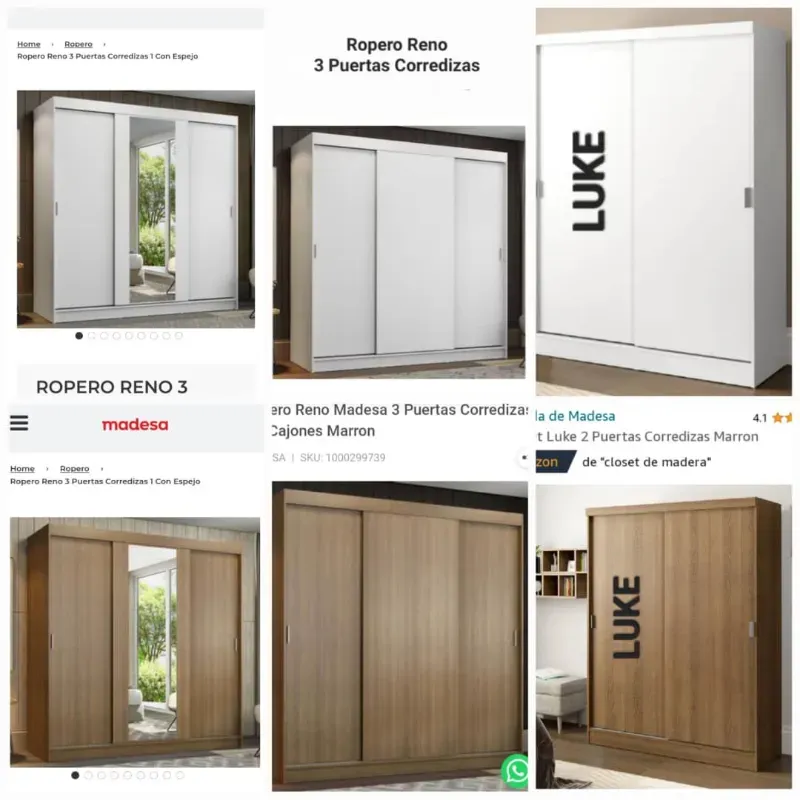 Escaparate ó Ropero de 3 puertas