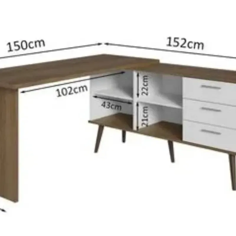 Mesa de escritorio modelo L