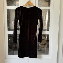 Vestido de  terciopelo negro 