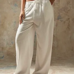 Pantalón de lino color arena