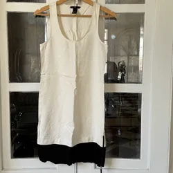 Vestido blanco y negro