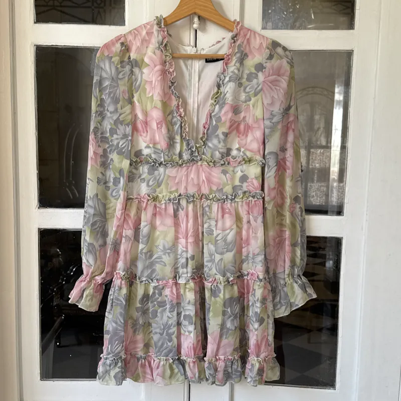 Vestido estampado floreado 