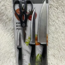 Set de cuchillos con tijeras
