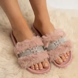 Chancletas peluche
