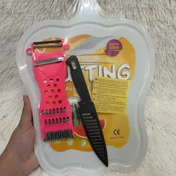 Tablas de picar con cuchillo y rallador 