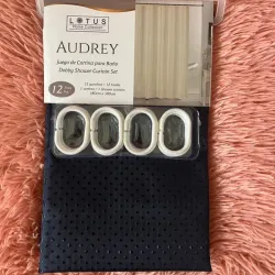 Cortina de baño color entero 