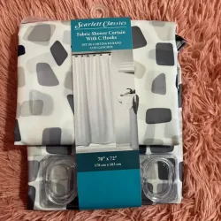 Cortina de baño estampada