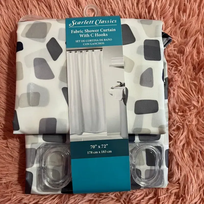 Cortina de baño estampada