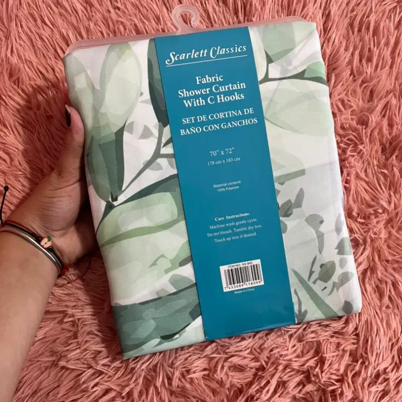 Cortina de baño estampada