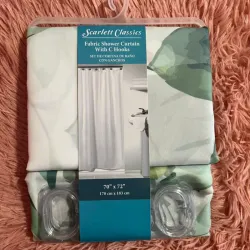 Cortina de baño estampada