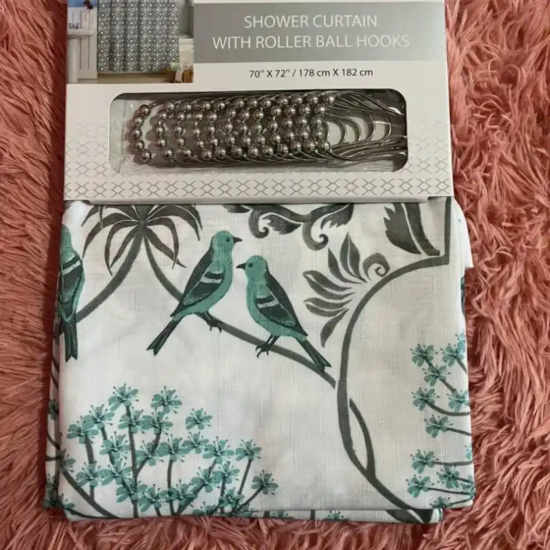 Cortina de baño estampada