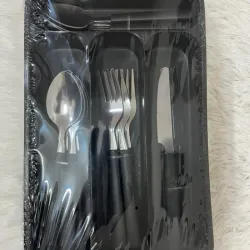 Juego de cubiertos con organizador