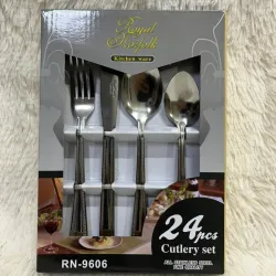Juego de cubiertos metálicos 