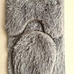 Set de 3 alfombras peluches para baño