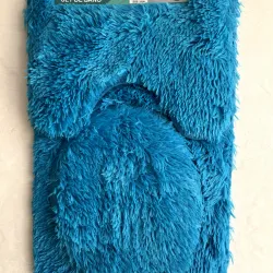 Set de 3 alfombras peluches para baño