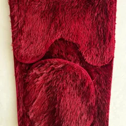 Set de 3 alfombras peluches para baño