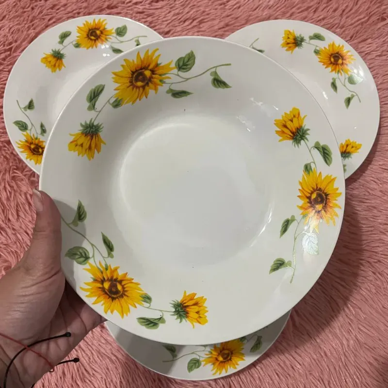 Juego de 4 platos hondos grandes