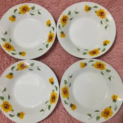 Juego de 4 platos hondos grandes