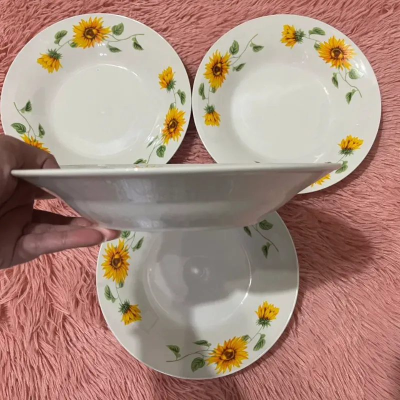 Juego de 4 platos hondos grandes