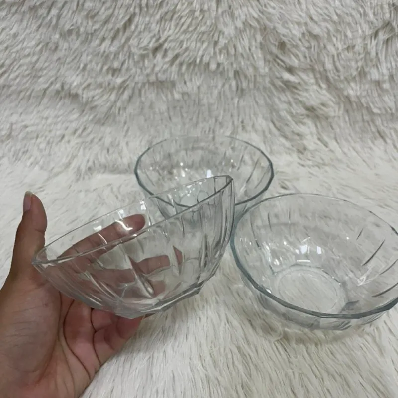 Set de 3 dulceras de cristal