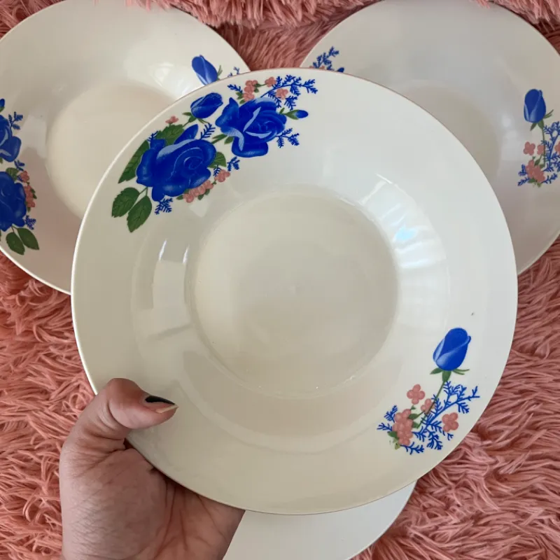 Juego de 4 platos hondos medianos  