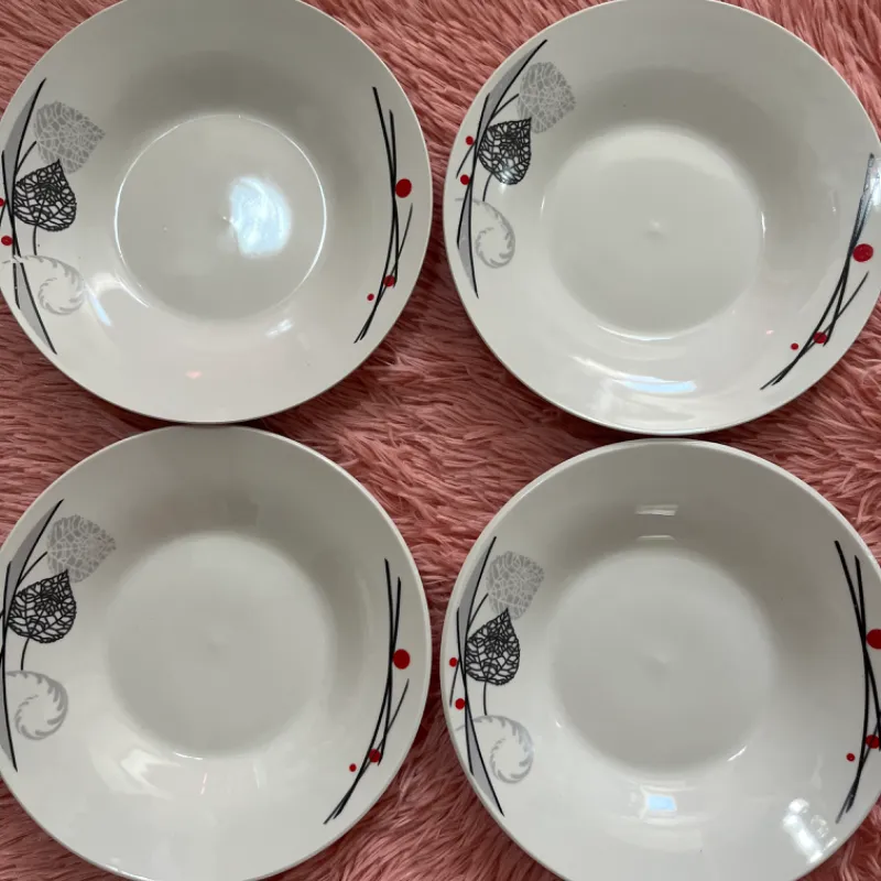 Juego de 4 platos hondos medianos  