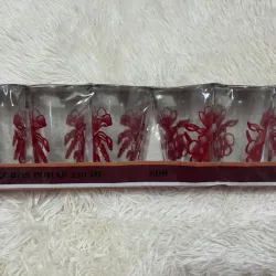 Set de 6 vasos de cristal 